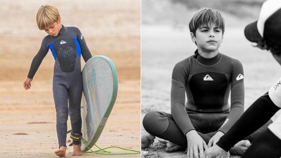 Shakira divulga fotos dos filhos em aula de surfe - Reprodução/Instagram 