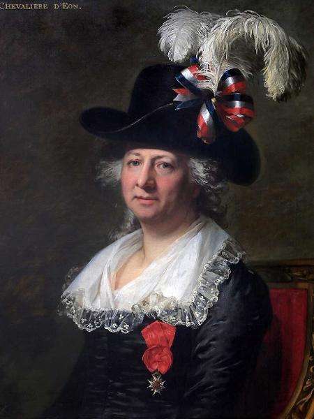 D"Eon em retrato pintado por Jean-Laurent Mosnier (1791) - BBC