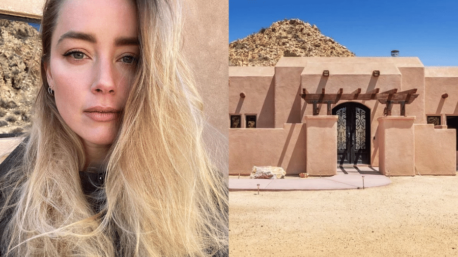 Amber Heard vendeu sua casa de 24.281 m² na Califórnia, EUA - Reprodução/Instagram e MLS