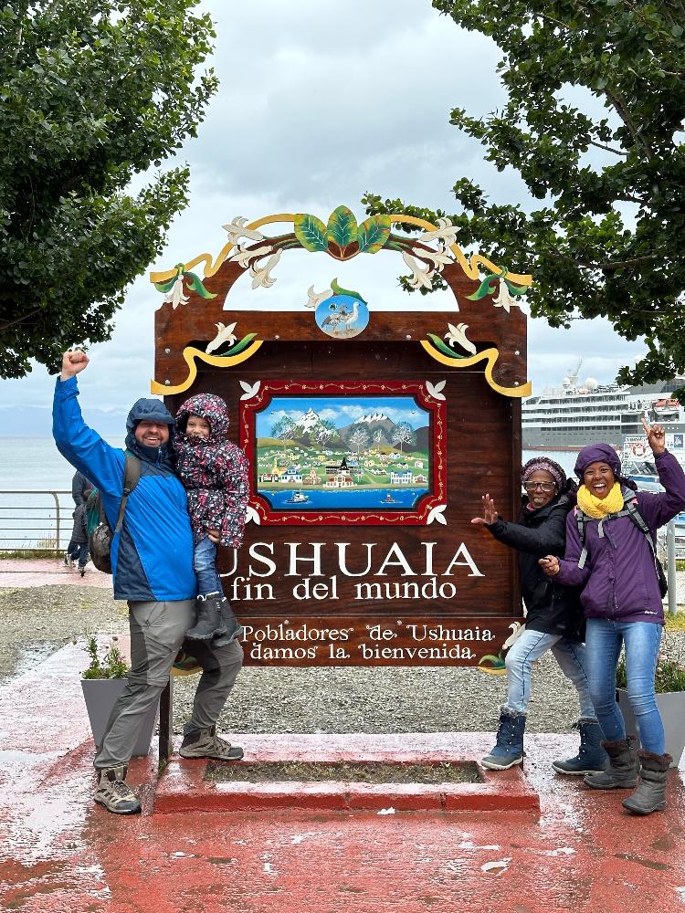 Na Estrada - Genro levou a sogra até o 'fim do mundo', no Ushuaia - Arquivo pessoal - Arquivo pessoal