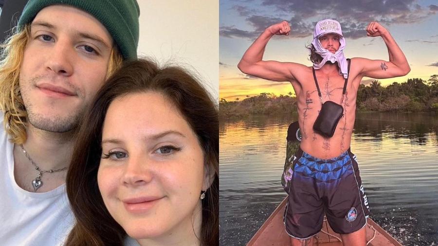 Lana Del Rey e o irmão Charlie Grant, que disse querer se mudar para o Brasil - Reprodução/ Twitter/ Instagram @final_garden
