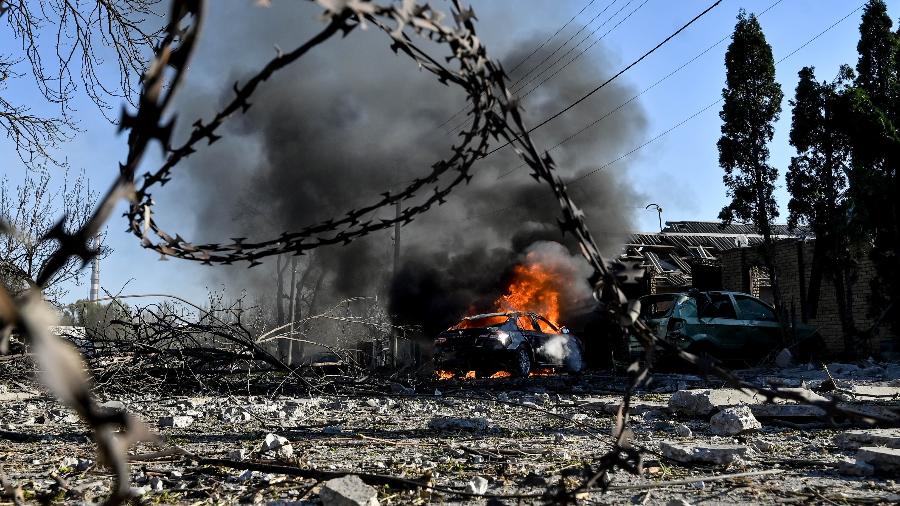 Destruição causada pela guerra na Ucrânia