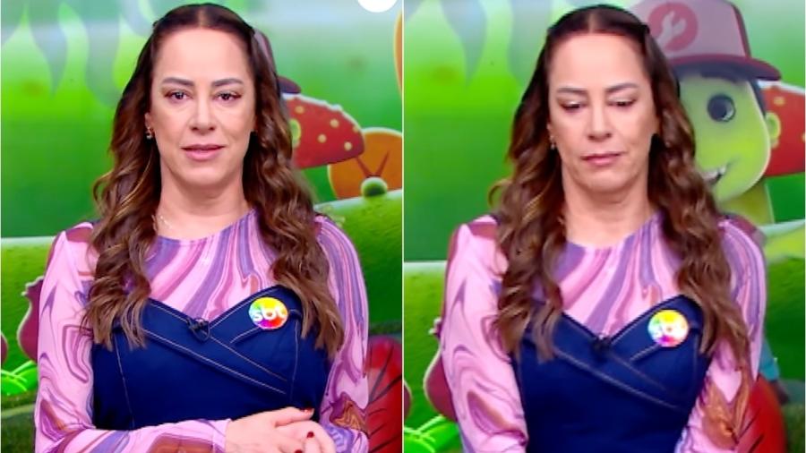 Silvia Abravanel se emociona no Sábado Animado, do SBT