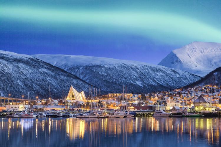 Tromso, na Noruega