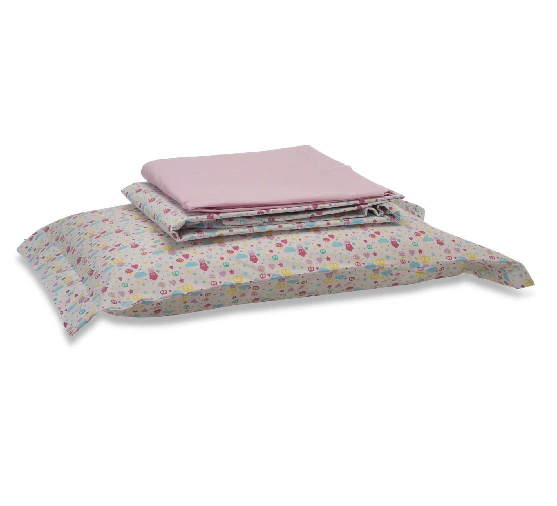 Jogo de cama de solteiro Kika, 100% algodão e 180 fios, composto por lençol de elástico, lençol comum e fronha, à venda na Etna (www.etna.com.br). As medidas dos lençóis são 90 cm x 190 cm. R$ 79,90. Preço pesquisado em agosto de 2015 e sujeito a alterações - Divulgação