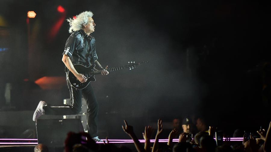 Brian May se apresenta com o Queen + Adam Lambert no Rock In Rio Lisboa 2016 - Bruno de Carvalho/Brazil Photo Press/Folhapress