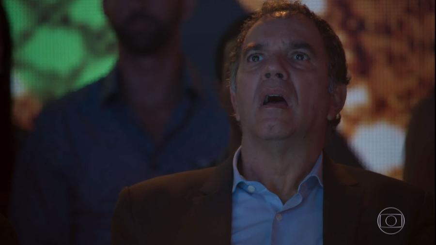 Eurico fica chocado ao ver Nonato como Elis Miranda - Reprodução/TV Globo