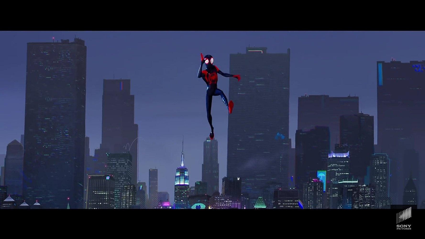 Miles Morales em ação em "Homem-Aranha no Aranhaverso" - Divulgação