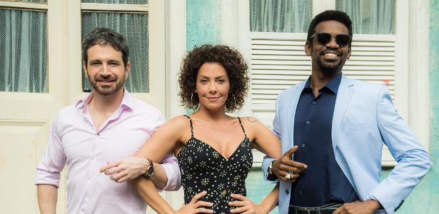 Caco Ciocler, Fabiula Nascimento e Fabricio Boliveira - Raquel Cunha/TV Globo - Raquel Cunha/TV Globo