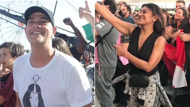Eduardo Moscovis e Dira Paes no Rock in Rio 2019 - Brazil News/UOL - Brazil News/UOL