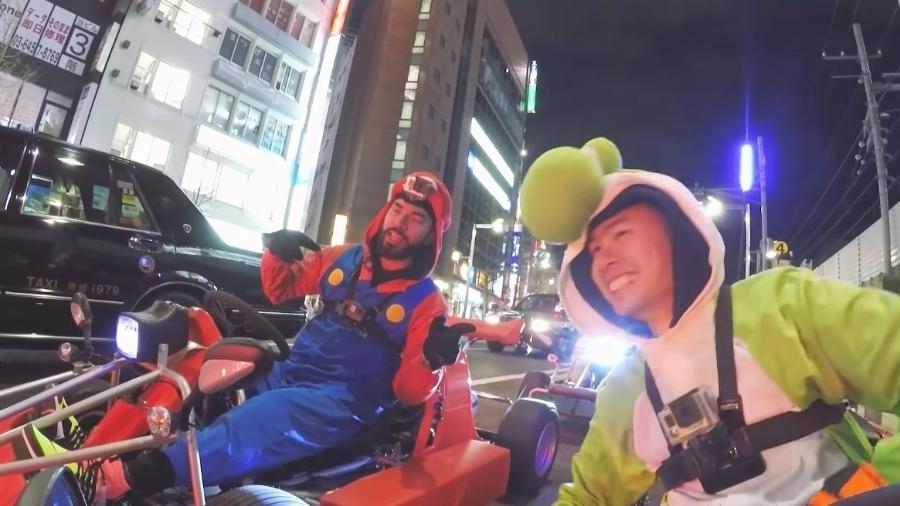 Mario Kart nas ruas de Tóquio - Reprodução