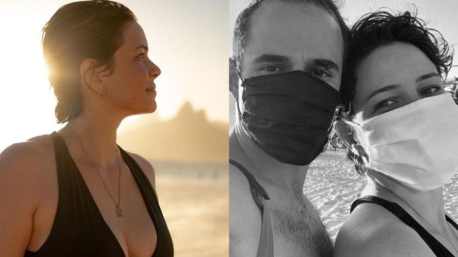 Leandra Leal curte dia de praia com o namorado, Guilherme Burgos - Reprodução/Instagram