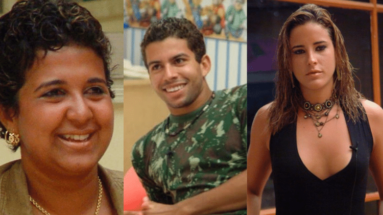 Cida, Thiago e Juliana no BBB 4 - Reprodução/TV Globo - Reprodução/TV Globo