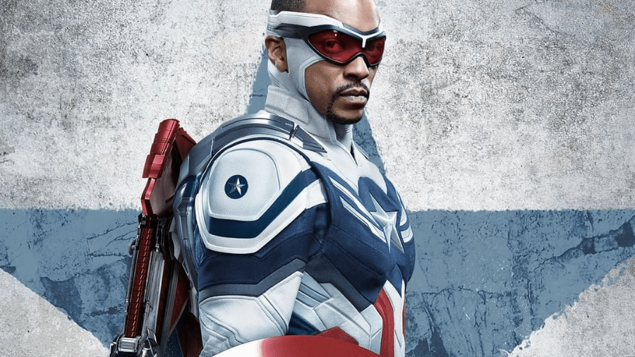 Anthony Mackie no papel de Capitão América - Reprodução/Instagram @falconandwintersoldier