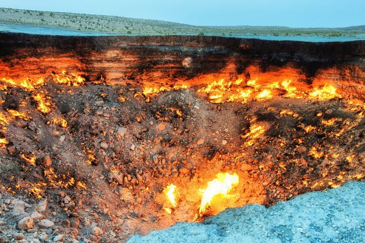 'Porta do Inferno': Cratera Darvaza, no Turcomenistão