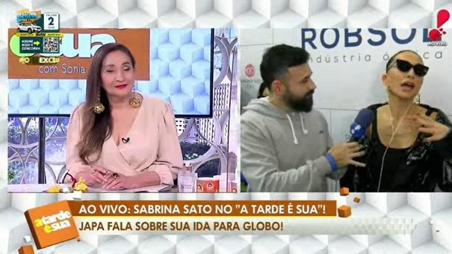A Tarde É Sua: Sabrina Sato desmente ter causado ciúmes na Globo - Reprodução/RedeTV
