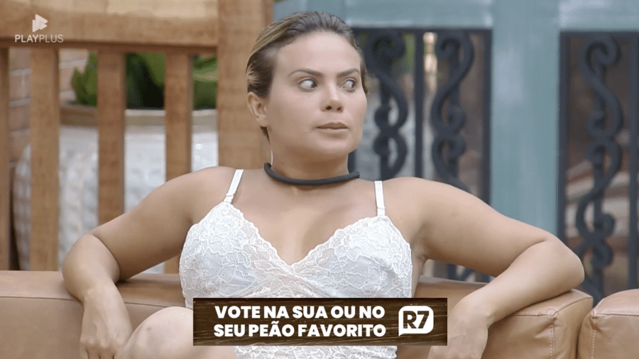 A Fazenda 2023: Kally durante discussão com Jaquelline - Reprodução/PlayPlus