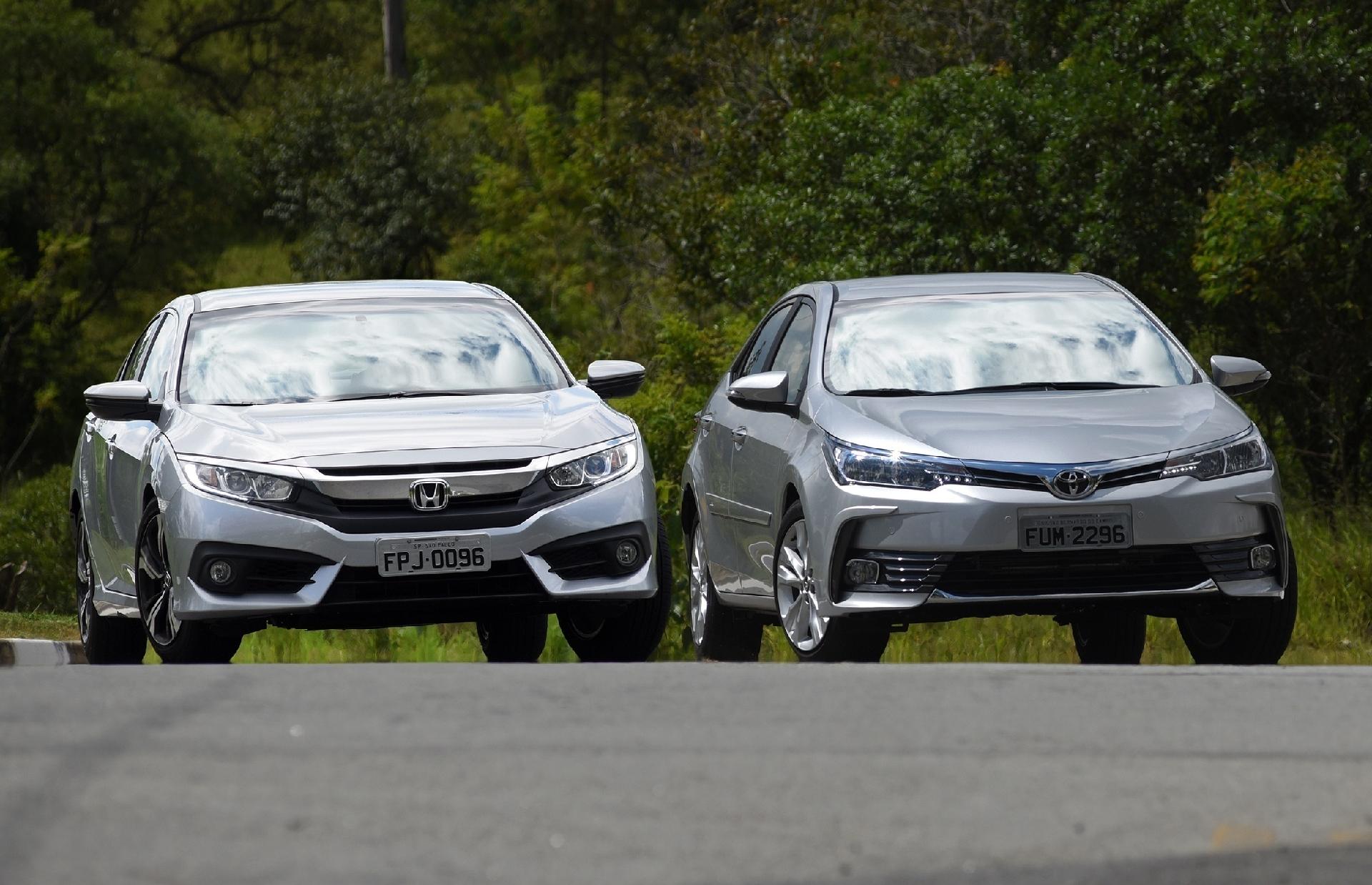 Honda Civic EXL e Toyota Corolla XEi - Murilo Góes/UOL