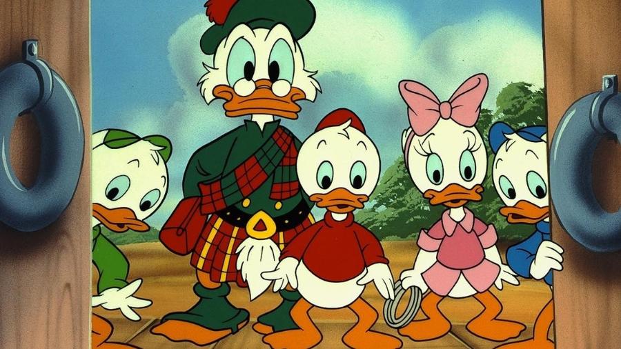 A animação "DuckTales" - Reprodução