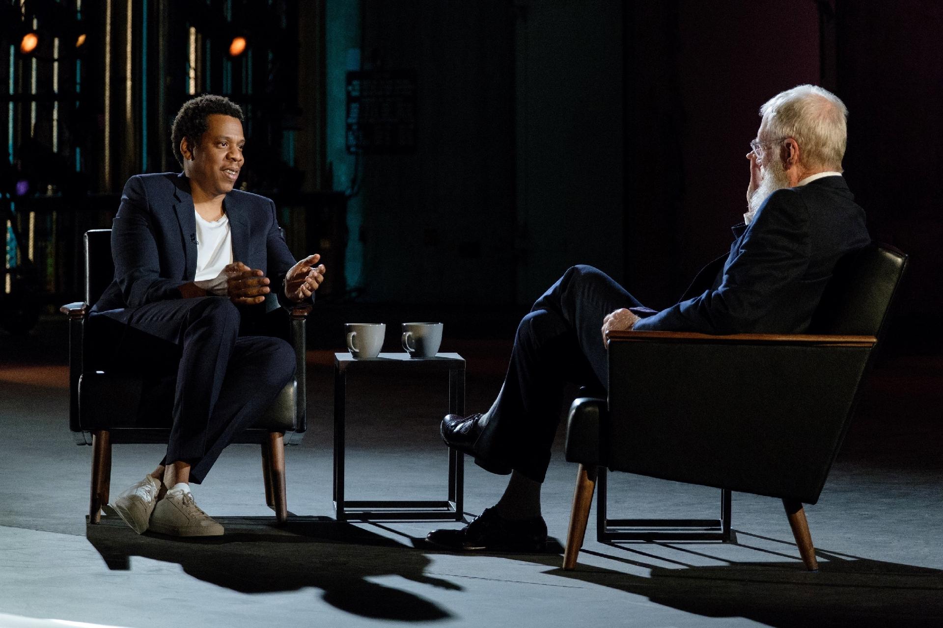 David Letterman recebe Jay-Z em seu programa de entrevistas - Reprodução