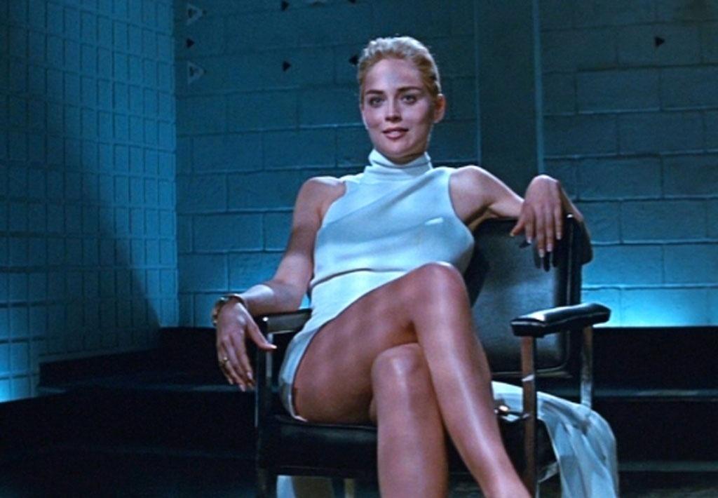 Sharon Stone em cena de "Instinto Selvagem" (1992) - Divulgação
