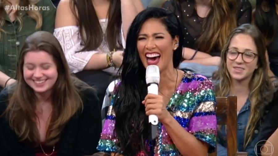 Simaria vai ri da própria pergunta no "Altas Horas" - Reprodução/Globo