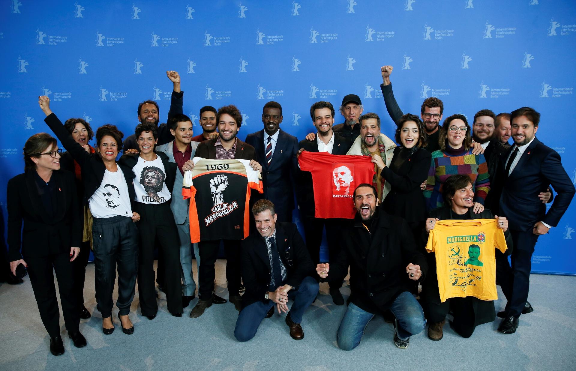 Elenco e equipe apresentam "Marighella" no Festival de Berlim - Abdulhamid Hosbas/Anadolu Agency/Getty Images