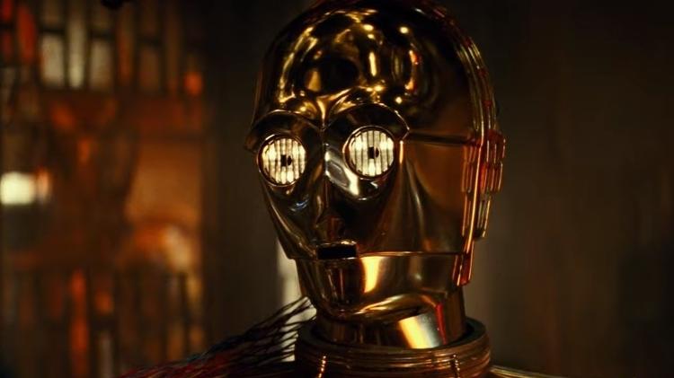 C-3PO no trailer de Star Wars - A Ascensão Skywalker - Reprodução/YouTube - Reprodução/YouTube