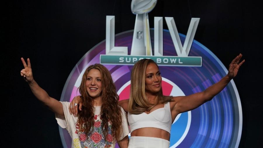 Shakira e Jennifer Lopez, que dividirão show do intervalo do Super Bowl 2020 - Getty Images