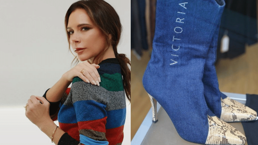 Ex-Spice Girl Victoria Beckham doou botas como parte da campanha de arrecadação para vítimas de tufão nas Filipinas - Reprodução/Instagram/@victoriabeckham