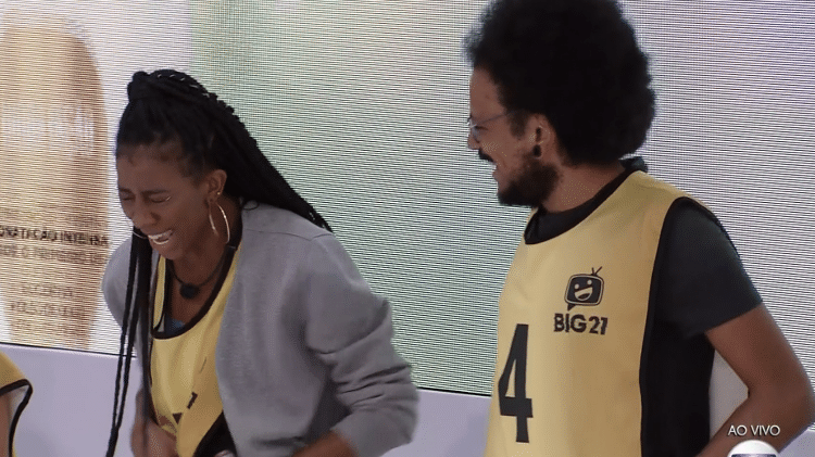 BBB 21: João e Camilla na final da prova do líder - Reprodução/Globoplay - Reprodução/Globoplay