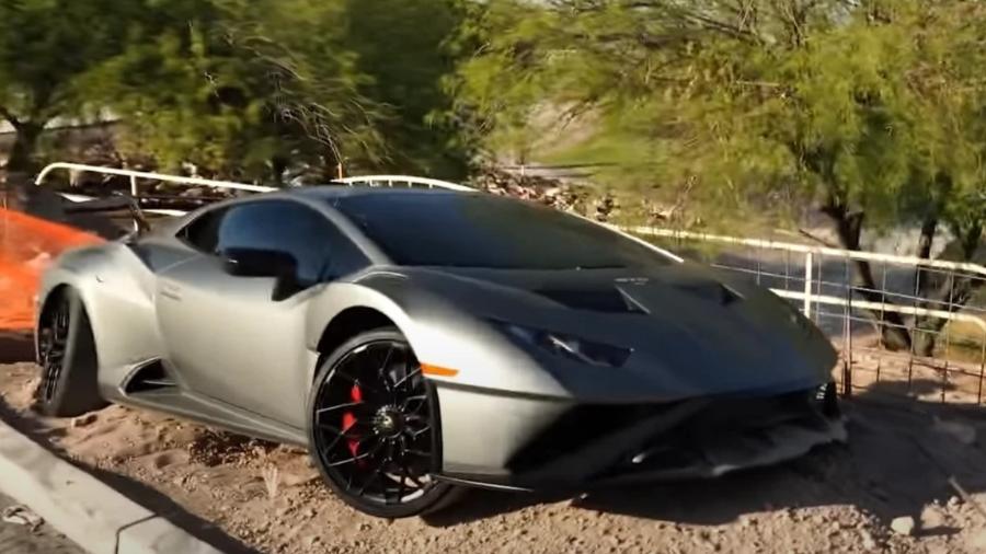 Lamborghini Huracán STO é destruído em Las Vegas - Reprodução