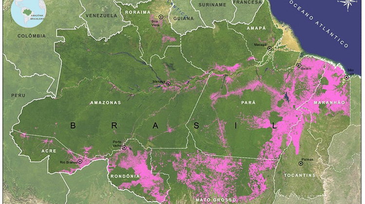 Mapa da Amazônia - KBHS Social Sciences/divulgação - KBHS Social Sciences/divulgação