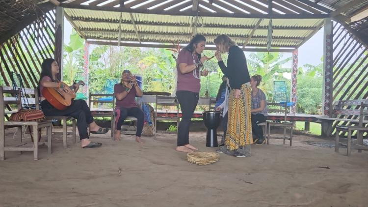 Ritual da tribo do povo Shanenawa, no Acre