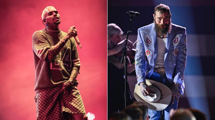 Chris Brown e Post Malone se apresentam em São Paulo no fim de semana