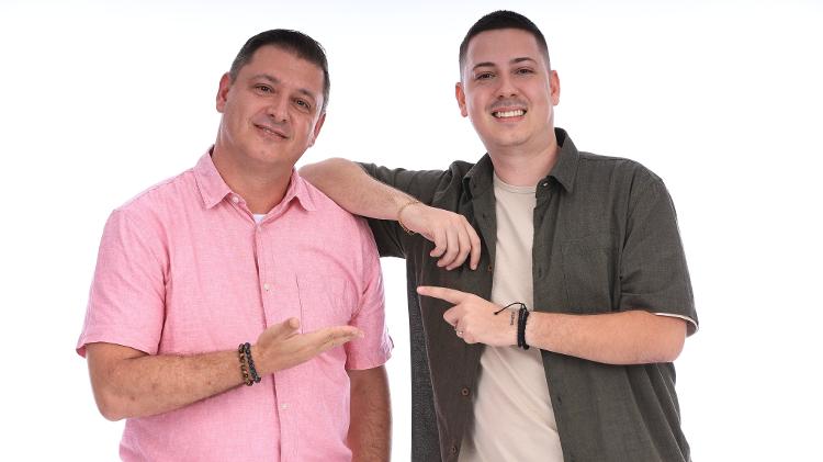 Minha mãe com seu pai: Richard (pai) e Geovanni (filho)