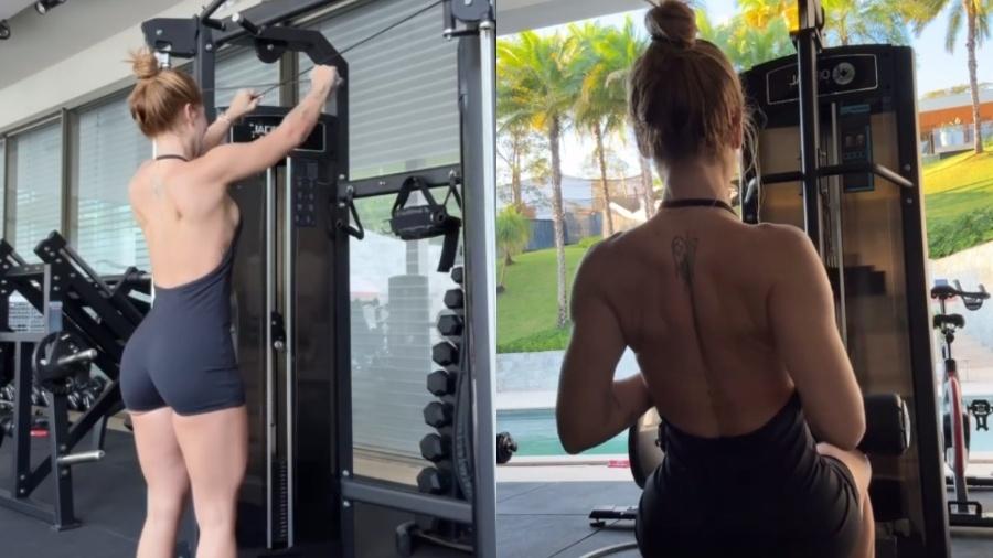 Virginia exibe treino de costas - Reprodução/Instagram