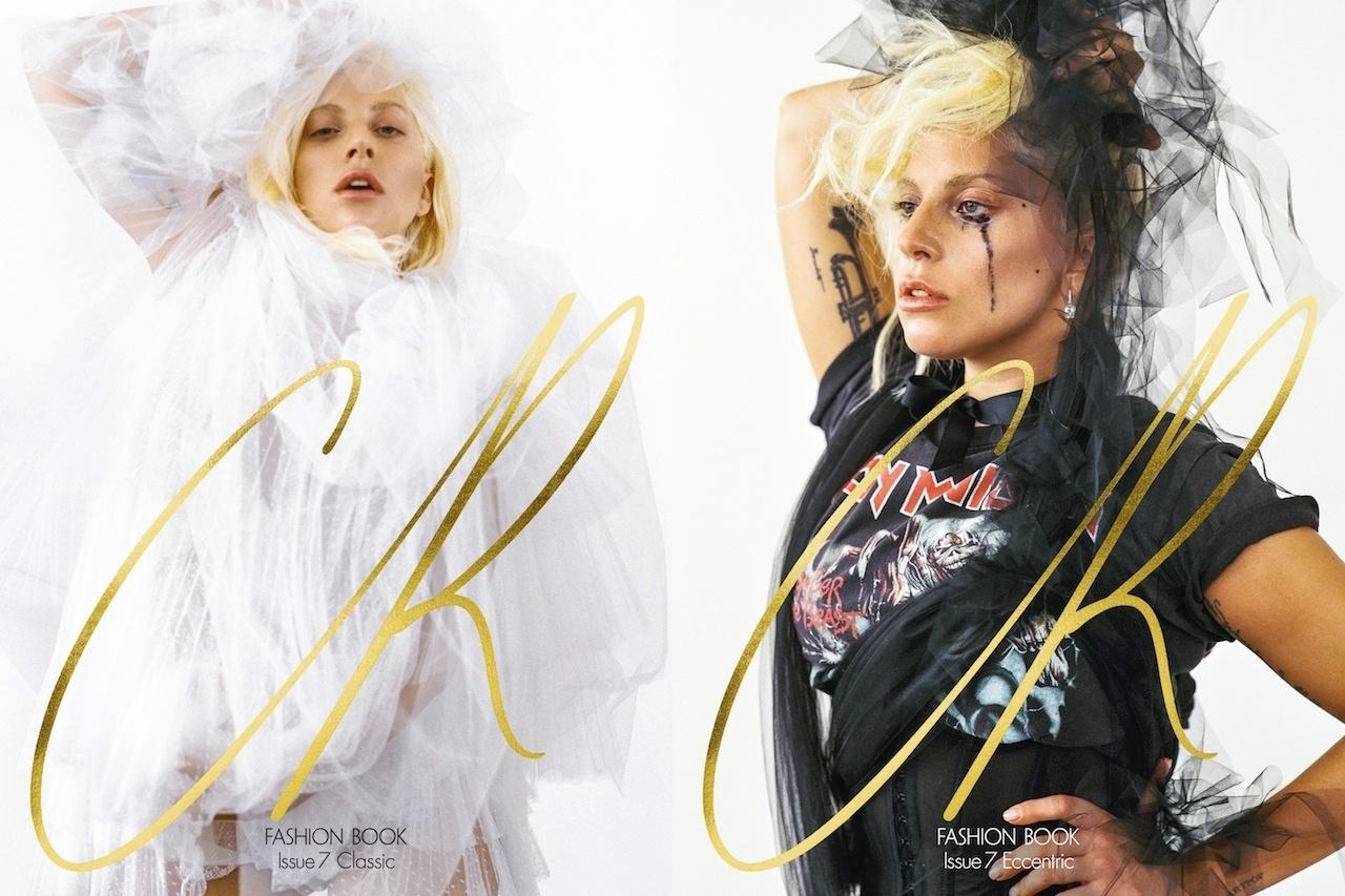 Abordando tanto o lado clássico quanto o excêntrico da moda, a publicação CR Fashion Book convidou Lady Gaga para estrelar o ensaio de capa de sua sétima edição. Nas imagens, Gaga aparece com pouca maquiagem e sem tratamento de Photoshop. - Reprodução