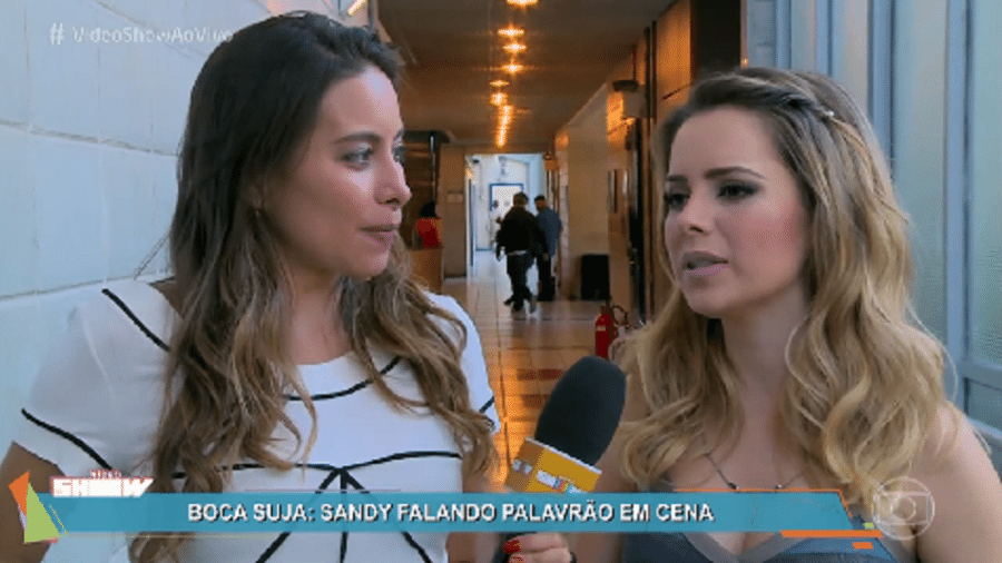Sandy revela desejo de voltar a atuar em novelas em entrevista ao "Vídeo Show", da Globo - Reprodução/TV Globo