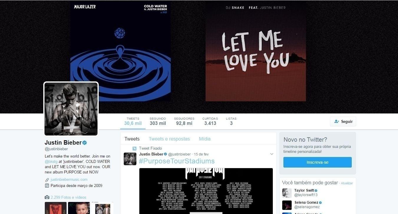 Deixando as polêmicas de lado, Justin Bieber é um fenômeno da música pop - Reprodução