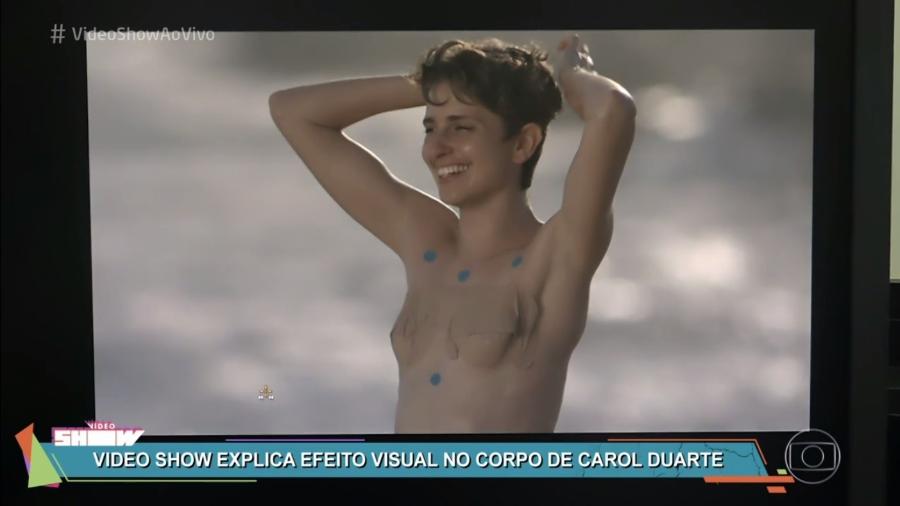 Globo mostra como tirou seios de Carol Duarte para cena final de Ivan em "A Força do Querer" - Reprodução/TV Globo