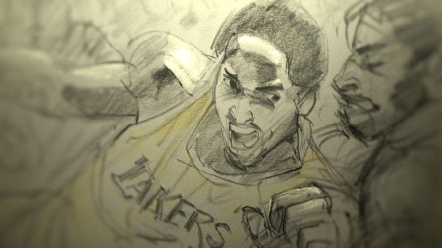Cena da animação "Dear Basketball", de Kobe Bryant - Reprodução