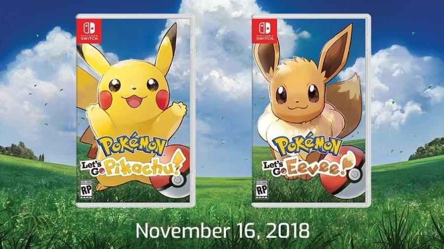 Caixas de Pokémon: Let"s Go, Pikachu! e Pokémon: Let"s Go Eevee! - Reprodução