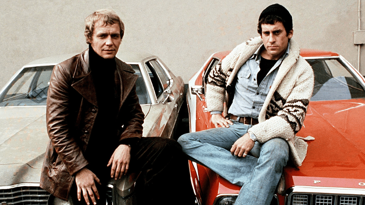 David Soul e Paul Michael Glaser na da série "Starsky e Hutch" - Reprodução - Reprodução