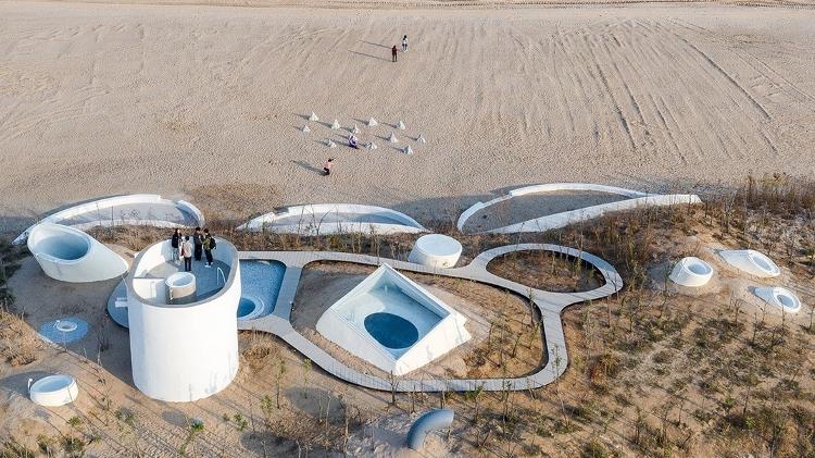 O Museu da Arte das Dunas, de Qinhuangdao - Qingshan Wu/Picasa - Qingshan Wu/Picasa