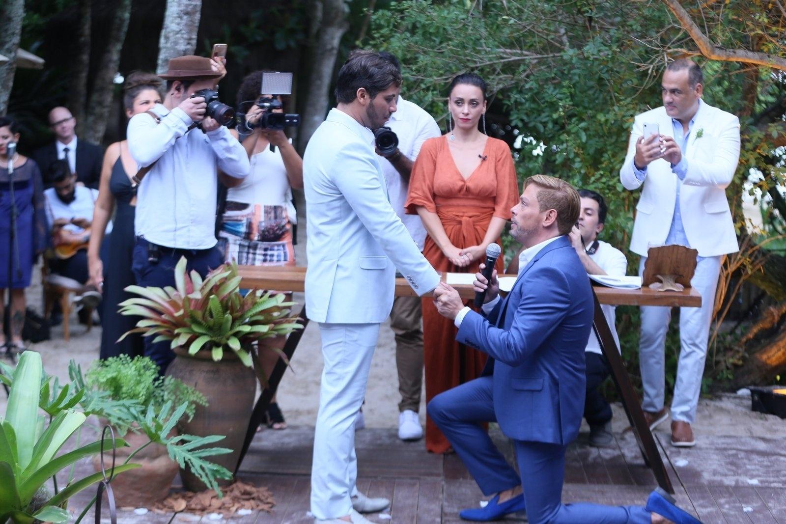 Bruno Chateaubriand e Diego Bocca se casam em cerimônia realizada em um hotel de Búzios, na região dos Lagos do Rio de Janeiro - Anderson Borde/Ag.News