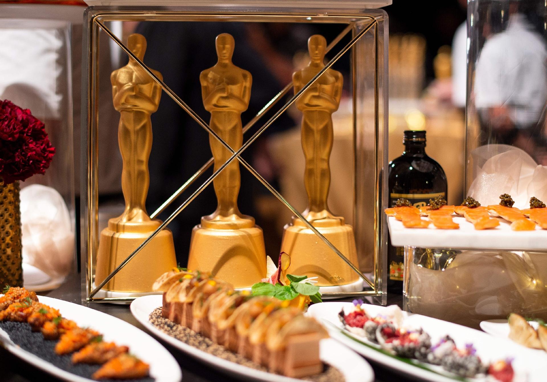 Estatuetas comestíveis serão servidas para os convidados na festa do Oscar - Valerie Macon/AFP