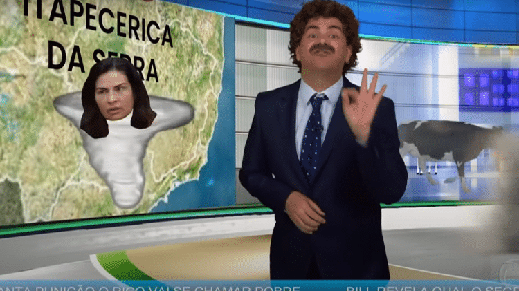 A Fazenda 2021: Celsius Fahrenheit dá previsão do tempo - Reprodução/Playplus - Reprodução/Playplus