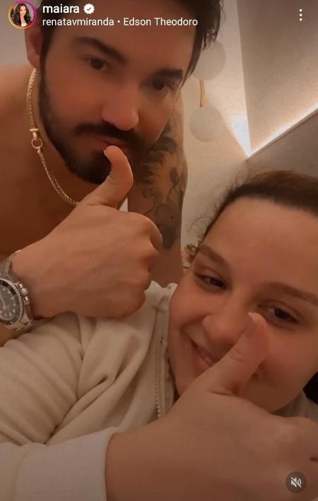 Fernando Zor e Maiara postam vídeos juntos - Reprodução/Instagram - Reprodução/Instagram