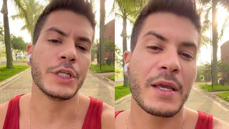 Arthur Aguiar rebate críticas após Maíra posar com a filha no hospital na companhia do namorado, Thiago Nigro - Reprodução/Instagram